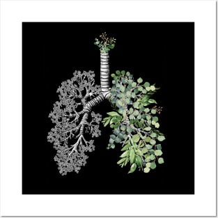 Lung Anatomy / Cancer Awareness 2 Posters and Art